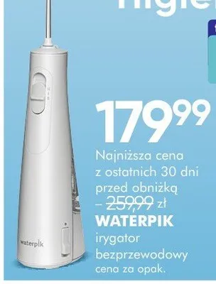Irygator bezprzewodowy Waterpik promocja w Super-Pharm