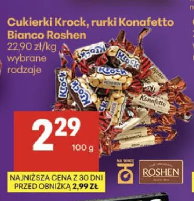 Rurki Konafetto Bianco Roshen promocja w Delikatesy Centrum