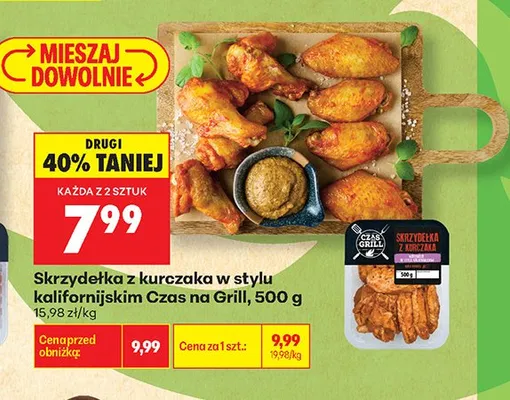 Skrzydełka z kurczaka w stylu kalifornijskim Czas na Grill promocja w Biedronka