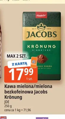 Kawa mielona Jacobs Krönung promocja w Leclerc
