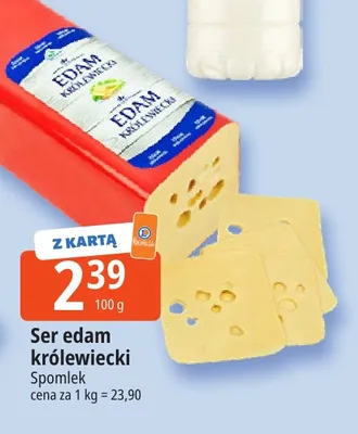 Ser edam królewiecki Spomlek promocja w Leclerc