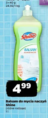 Balsam do mycia naczyń Shine promocja w Netto