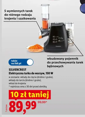Elektryczna tarka do warzyw Silvercrest 150W promocja w Lidl