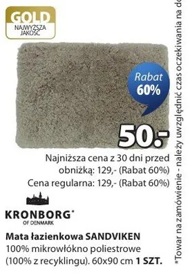 Mata łazienkowa SANDVIKEN promocja w Jysk