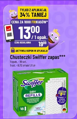 Chusteczki Swiffer zapas promocja w POLOmarket