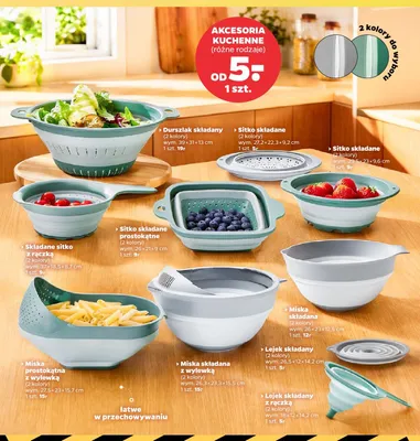 Durszlak składany 39x31x13 cm promocja w Netto