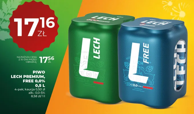 Piwo free 0,0% promocja w Duży Ben