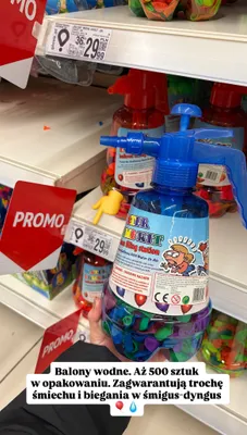 Balony wodne promocja w Auchan
