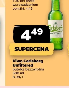 Piwo Carlsberg Unfiltered promocja w Netto