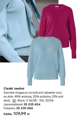 Cienki sweter Tchibo promocja w Tchibo