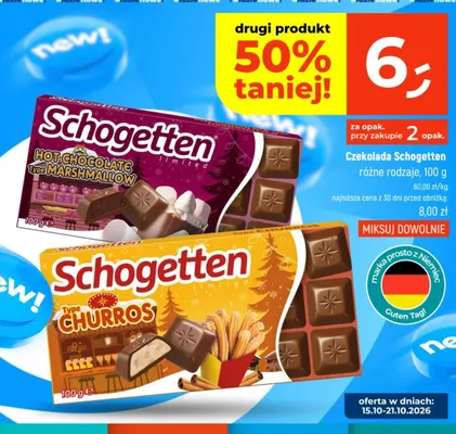 Czekolada Schogetten Hot Chocolate Type Marshmallow promocja w Dealz