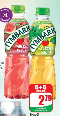 Napój niegazowany Tymbark jabłko-arbuz promocja w Dino