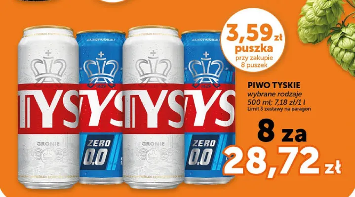 Piwo Tyskie Gronie promocja w Euro Sklep