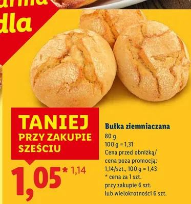 Bułka ziemniaczana promocja w Lidl