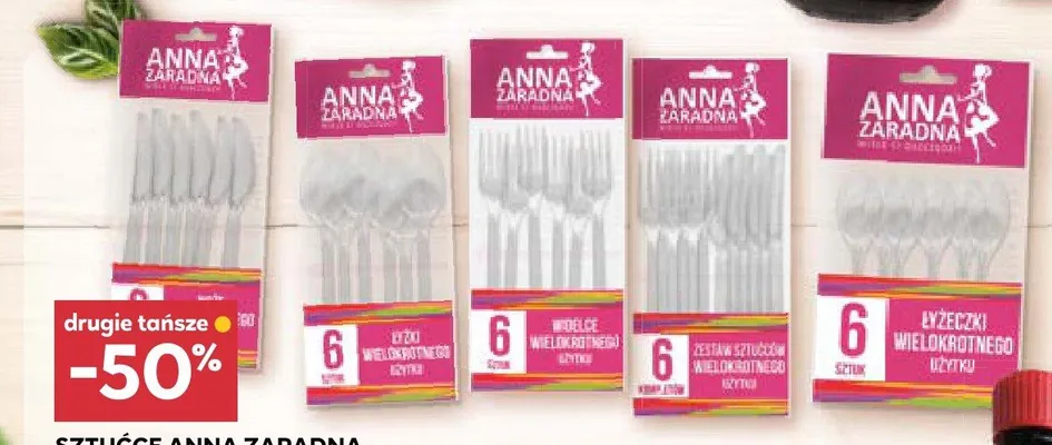 Łyżki wielokrotnego użytku Anna Zaradna promocja w Stokrotka