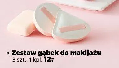 Zestaw gąbek do makijażu, 3 szt. promocja w Netto