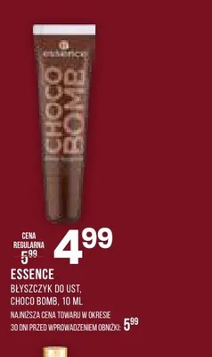 Błyszczyk do ust ESSENCE Choco Bomb promocja w Drogerie Natura