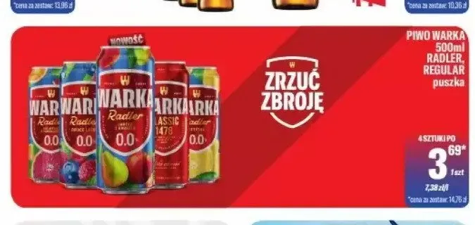 Piwo Warka Classic puszka promocja w Tomi Markt