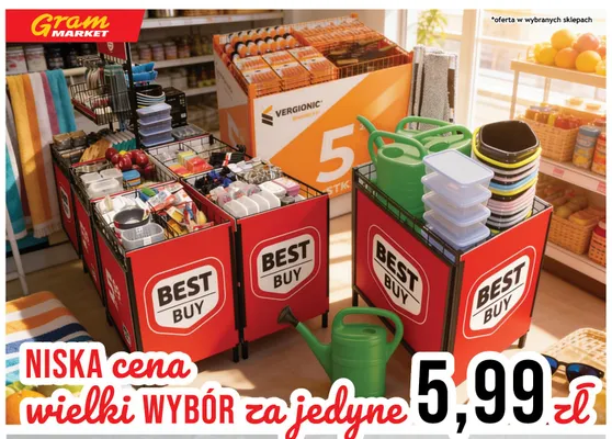 Artykuły domowe Best Buy promocja w Gram Market