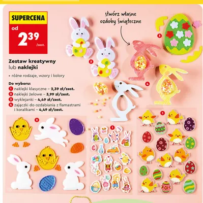 Zestaw kreatywny wyklejanki promocja w Biedronka