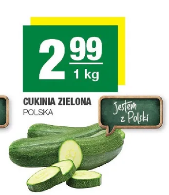 Cukinia zielona polska promocja w SPAR