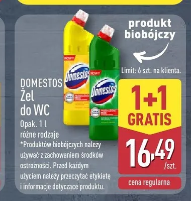Żel do WC Domestos Citrus promocja w Aldi