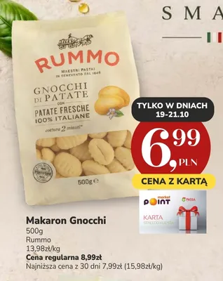 Makaron Gnocchi Rummo promocja w Market Point