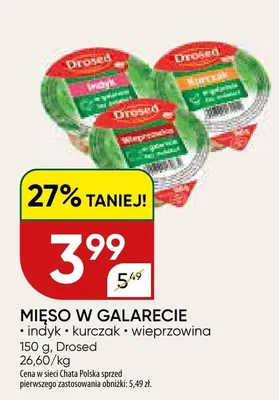Mięso w galarecie indyk, kurczak, wieprzowina promocja w Chata Polska