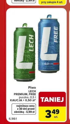 Piwo Lech Premium promocja w Carrefour Market