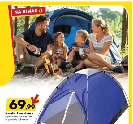 Namiot 2-osobowy promocja w Bricomarche