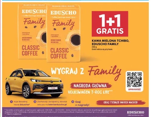 Kawa mielona Tchibo Eduscho Family promocja w Stokrotka