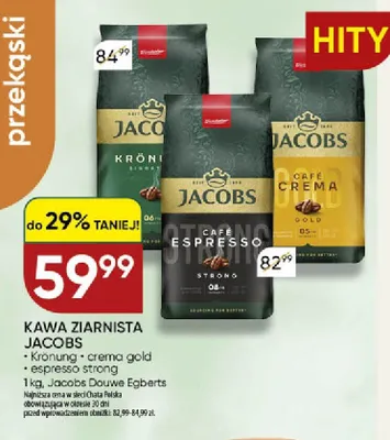 Kawa ziarnista Jacobs Espresso Strong promocja w Chata Polska