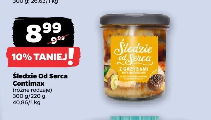 Śledzie Od Serca Contimax promocja w Netto