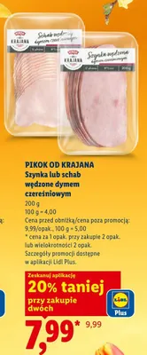 Schab wędzony dymem czereśniowym promocja w Lidl