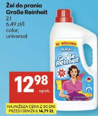 Żel do prania Große Reinheit promocja w Delikatesy Centrum