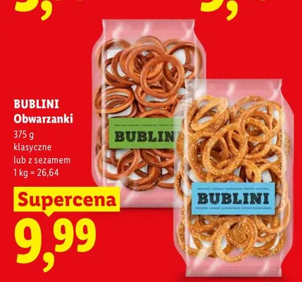 Obwarzanki klasyczne Bublini promocja w Lidl