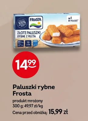 Paluszki rybne Frosta Złote z fileta promocja w Żabka