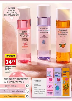 Toner do twarzy Dearboo Wit. C i kwas hialuronowy promocja w Biedronka