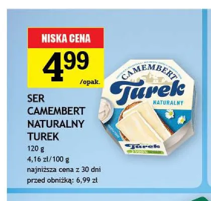 Ser camembert naturalny Turek promocja w Gram Market