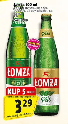 Piwo Łomża Jasne promocja w Prim Market