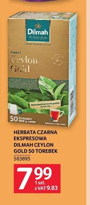 Herbata czarna ekspresowa Dilmah Ceylon Gold promocja w Selgros