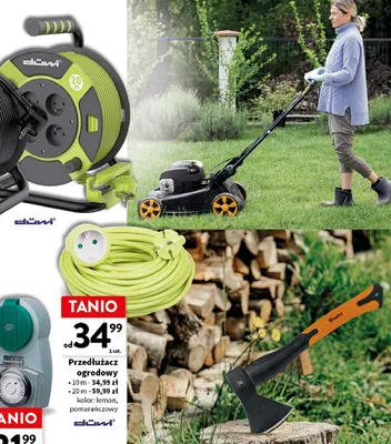 Przedłużacz ogrodowy 10m kolor: lemon, pomarańczowy promocja w Intermarche