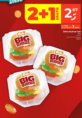 Żelki Trolli Big Burger promocja w Dealz