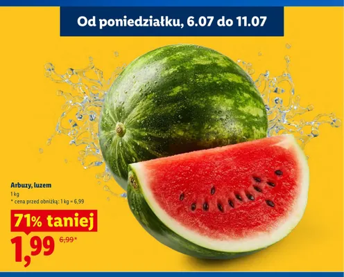 Arbuzy luzem promocja w Lidl