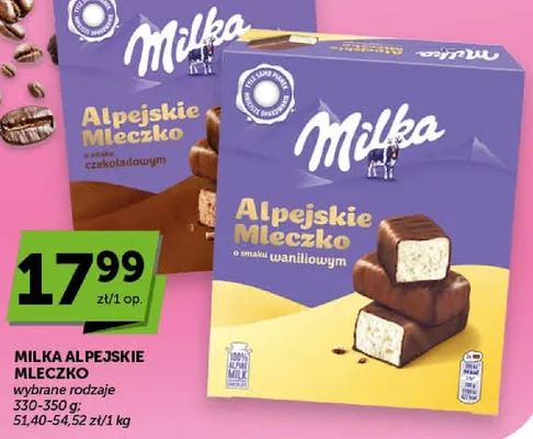 Mleka Alpejskie Mleczko wybrane rodzaje promocja w Groszek