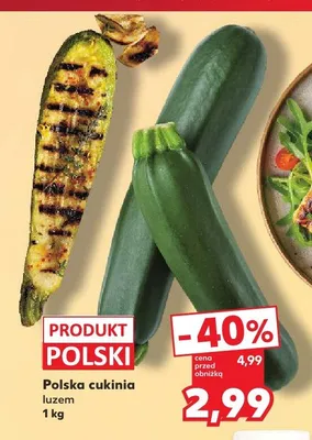 Cukinia zielona polska promocja w Kaufland