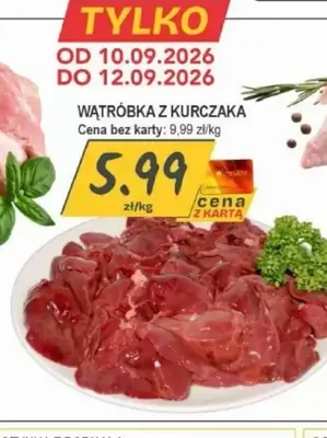 Wątróbka z kurczaka promocja w Słoneczko