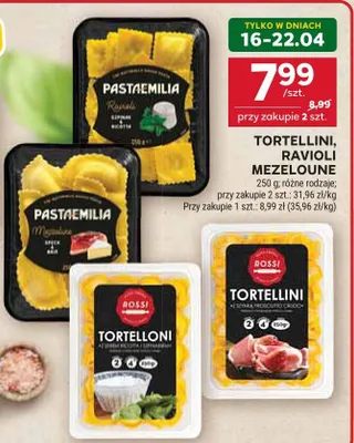 Tortellini, ravioli mezeloune promocja w Stokrotka