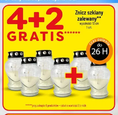 Znicz szklany zalewany 13 cm promocja w POLOmarket