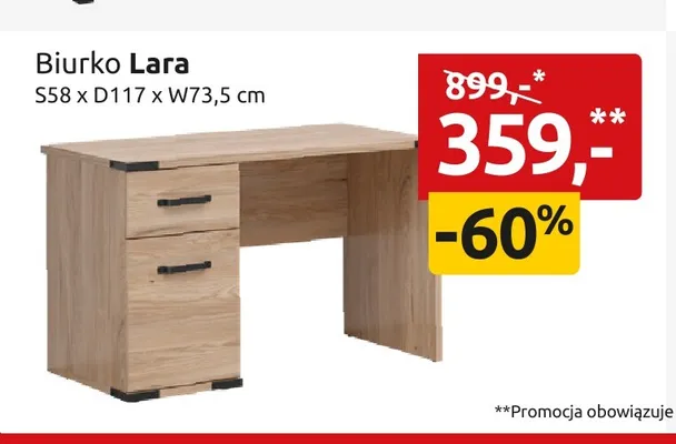 Biurko Lara promocja w Black Red White